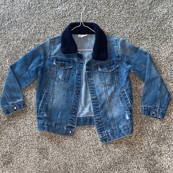 Colorful Planet Other - 💛 Kids Denim Jacket with Fleece Collar